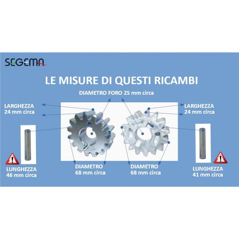 Pignone di ricambio per ROBUS e ROBO