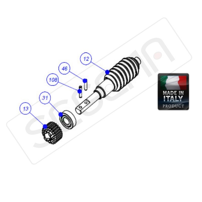 Gruppo riduzione per METRO 24V