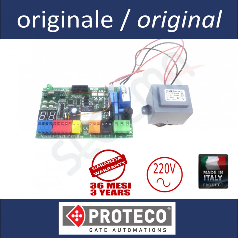 Q80A Centrale di comando per cancelli a battente 220V