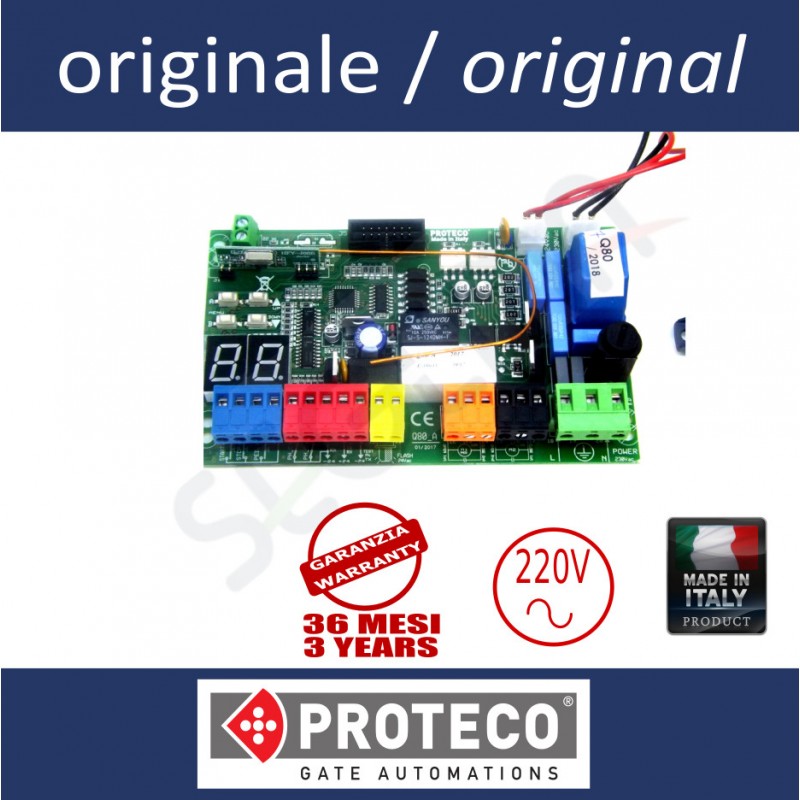 Q80A Centrale di comando per cancelli a battente 220V