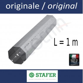 Rullo ottagonale per tapparelle diam. 60 mm lungh. 1 metro