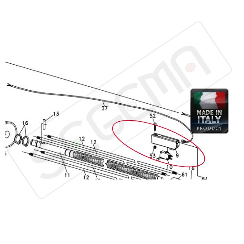 Complete limit switch for BL233 (for only 1 motor)