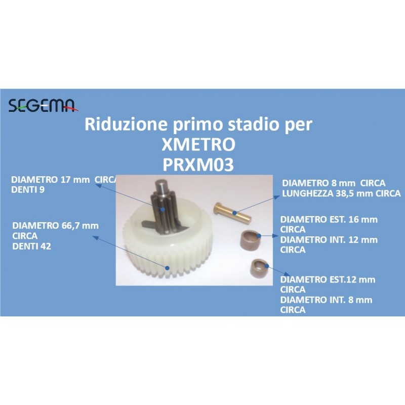 Riduzione primo stadio per XMETRO