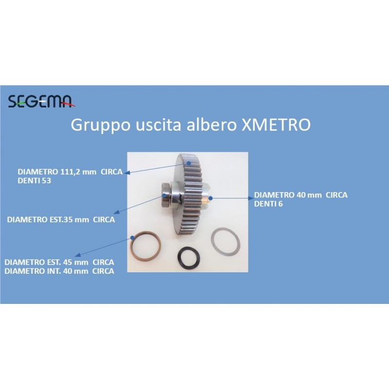 Output shaft unit  XMETRO