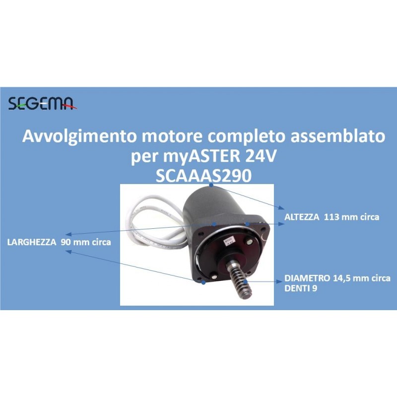 Avvolgimento motore completo assemblato per myASTER 24V