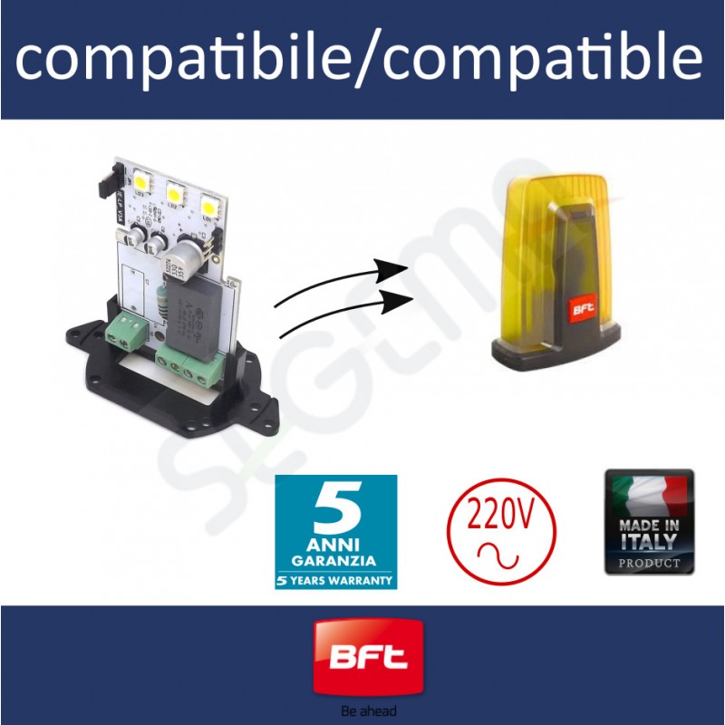 High-efficency LED board for BFT flashing lights