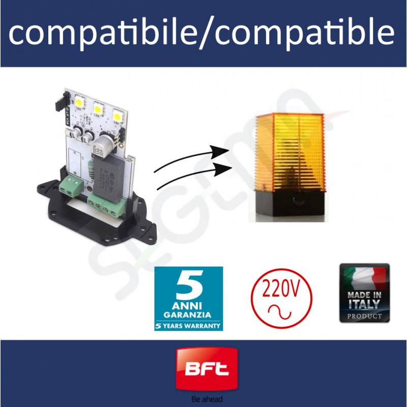 High-efficency LED board for BFT flashing lights