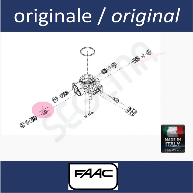 Piston de commutation avec oring FAAC