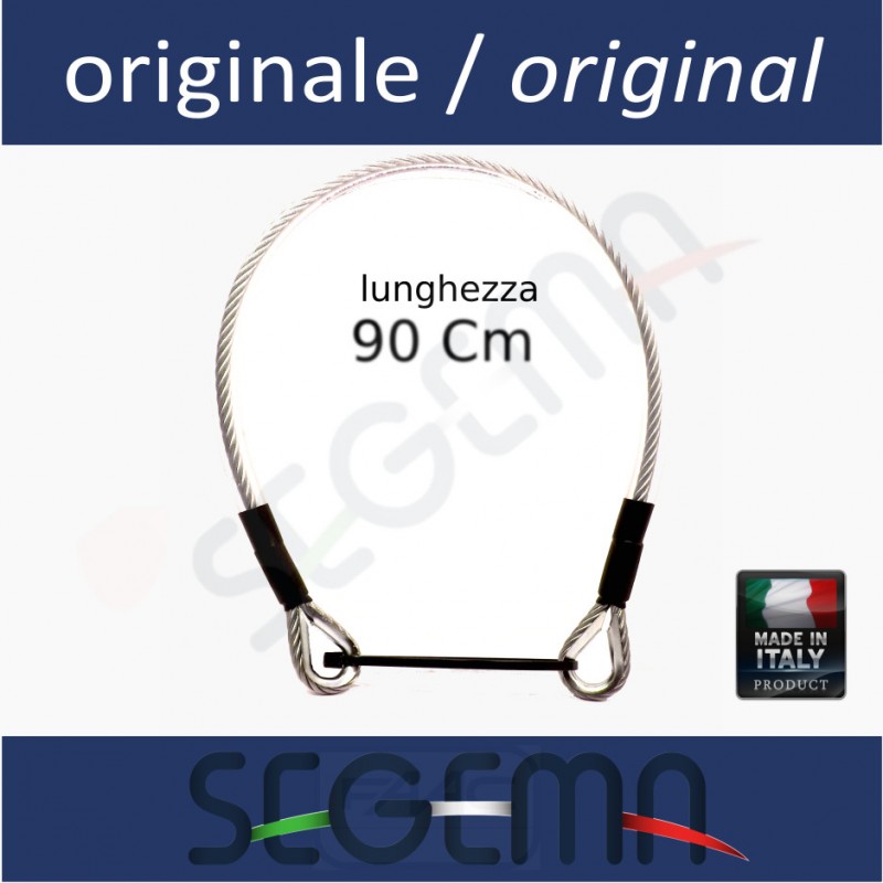 Cavo anticaduta anta zincato 90cm