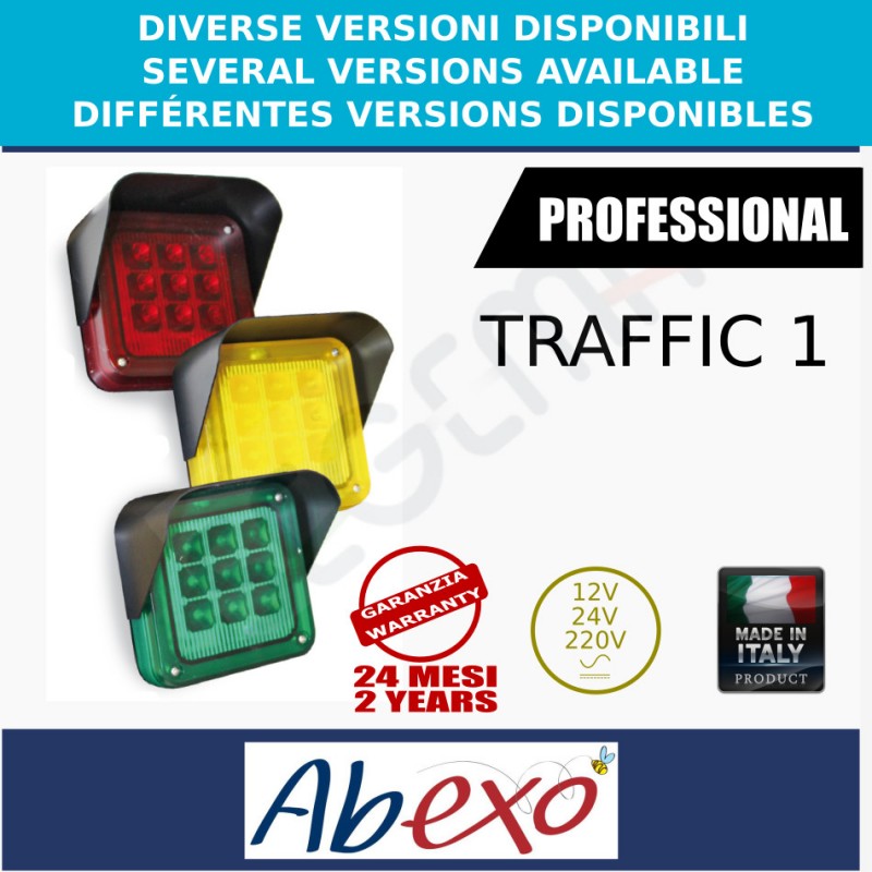 TRAFFIC 1 single-light red, green or yellow traffic light