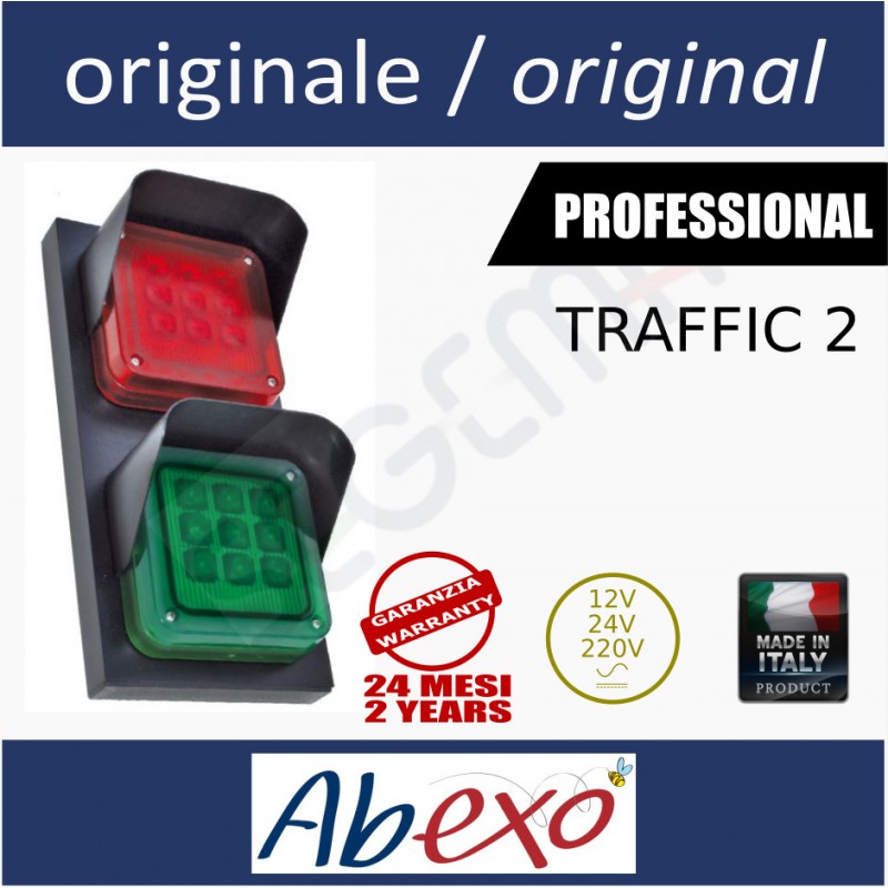 TRAFFIC 2 semaforo 2 luci led rosso e verde