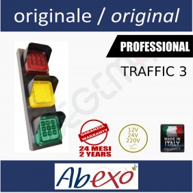 TRAFFIC 3 traffic lights 3 LED lights red, green, yellow