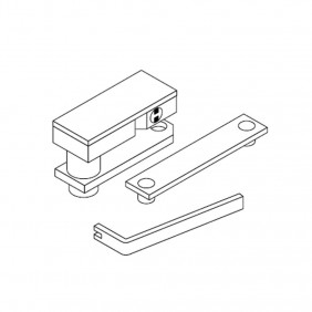 Türdrückeraufsatz für CUBIC Unterflurmotor der DITEC